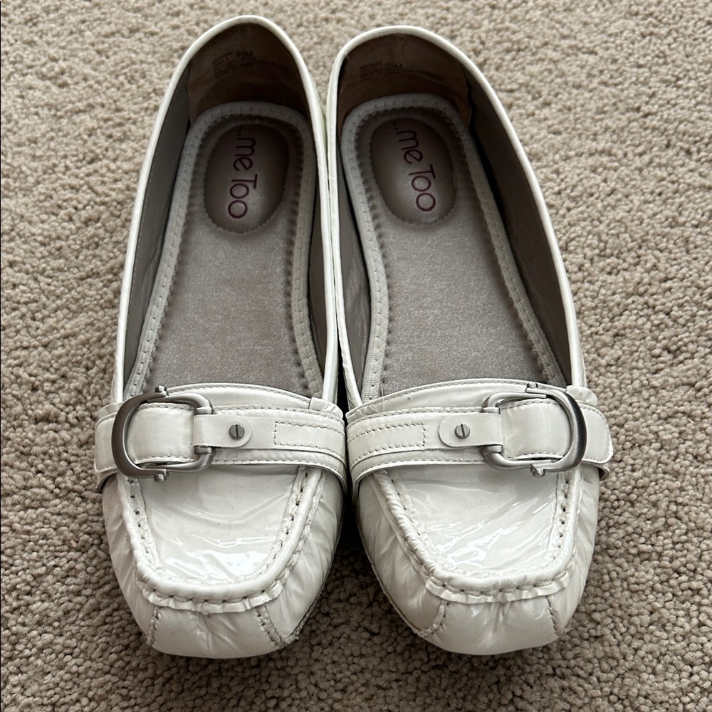 Me Too Women's Cream Patent Loafers